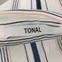 トナル TONAL スキッパーブラウス ストライプ レディース