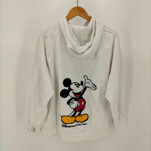 裏地メッシュ キャラクター刺繍 ジップアップ パーカー フーディ メンズ JPN:XL