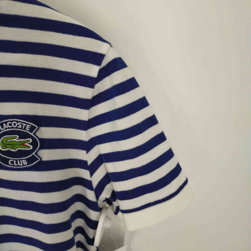 ラコステ LACOSTE REGULAR FIT ワッペンボーダーS/Sポロシャツ レディース JPN:M