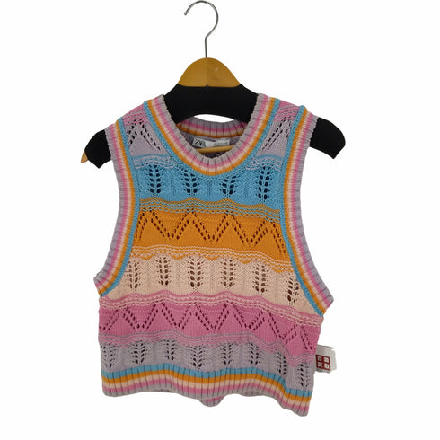 ザラ ZARA KNIT CROCHET TOP レディース JPN:M