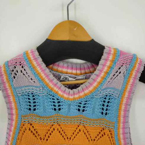 ザラ ZARA KNIT CROCHET TOP レディース JPN:M