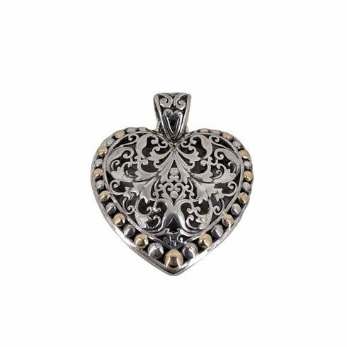 JACMEL Jewelry 925 18K 刻印 ハートモチーフトップ メンズ