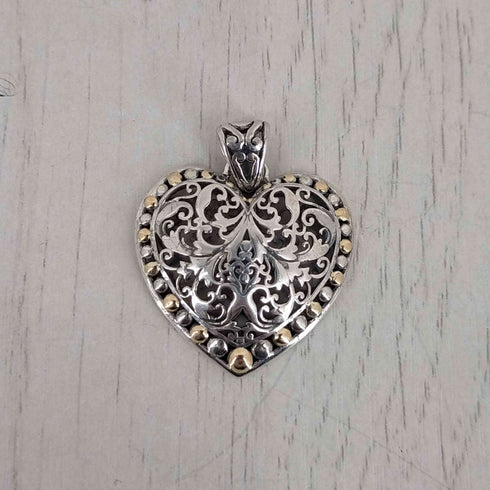 JACMEL Jewelry 925 18K 刻印 ハートモチーフトップ メンズ