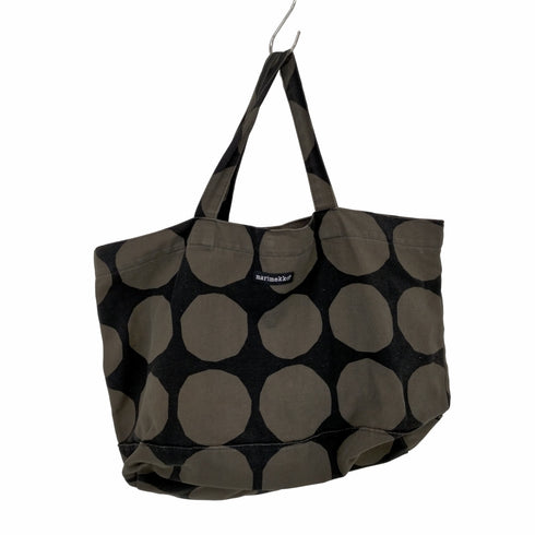 マリメッコ marimekko キャンバス地 ドットトートバッグ レディース