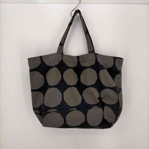 マリメッコ marimekko キャンバス地 ドットトートバッグ レディース