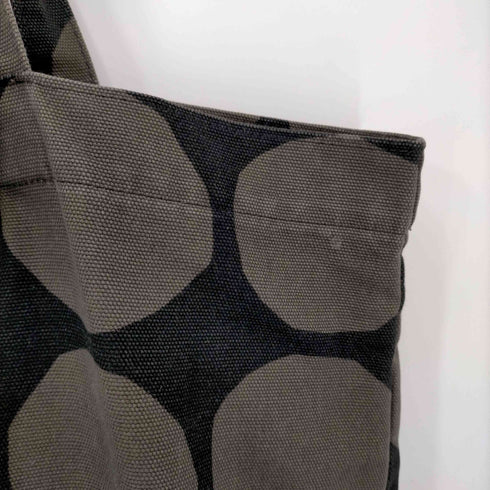 マリメッコ marimekko キャンバス地 ドットトートバッグ レディース