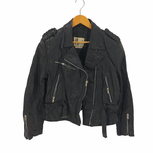 フルギ Bermans 90S デザイン ダブル ライダース ジャケット レディース 16