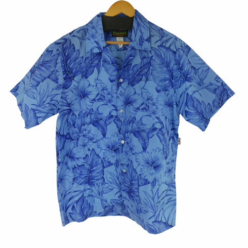 Island Aloha Wear MADE IN HAWAII コットンポリ アロハシャツ メンズ import:L