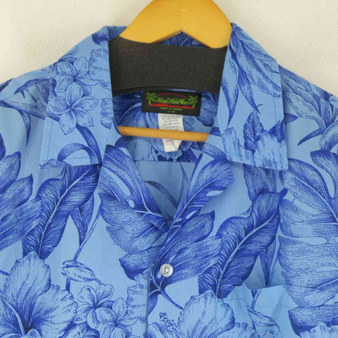 Island Aloha Wear MADE IN HAWAII コットンポリ アロハシャツ メンズ import:L