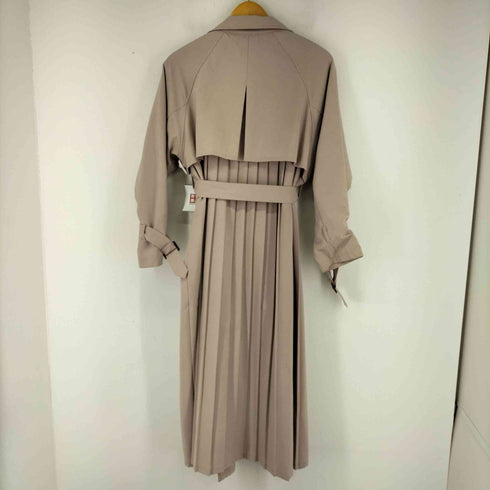 セシルマクビー CECIL McBEE バックプリーツ ロングトレンチコート レディース JPN:M