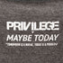 プリビレッジ PRIVILEGE MAYBE TODAY 霜降り クルーネックTシャツ メンズ