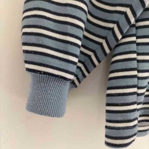 ヘインズ Hanes All American Comfort フロント刺繍 ボーダーL/S コットンカットソー BORO メンズ JPN:M