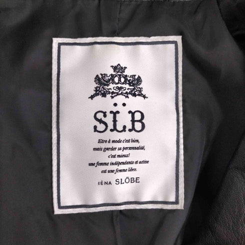 スローブイエナ SLOBE IENA 15AW レザーライダースブルゾン レディース 36