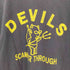 ヘインズ Hanes 80-90S DEVILS キャラクター プリント クルーネック S/S Tシャツ シングルステッチ メンズ import:M