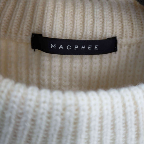 マカフィー MACPHEE ショルダージップニット レディース JPN:S