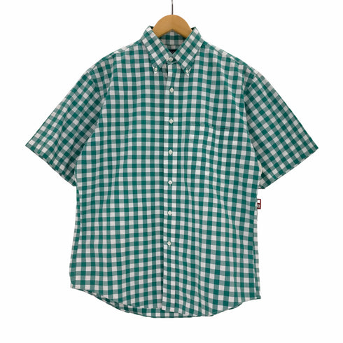 ランズエンド LANDS END マレーシア製 ギンガムチェック ボタンダウンシャツ メンズ JPN:M