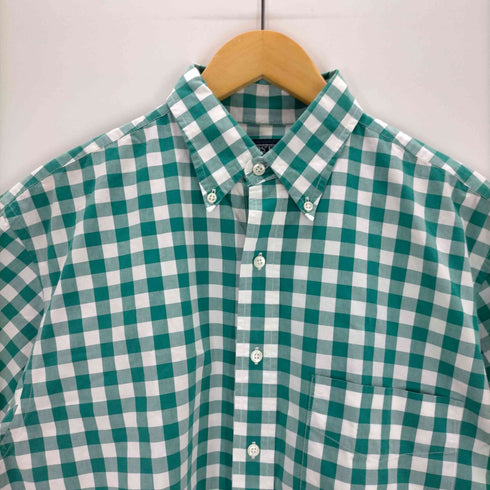 ランズエンド LANDS END マレーシア製 ギンガムチェック ボタンダウンシャツ メンズ JPN:M