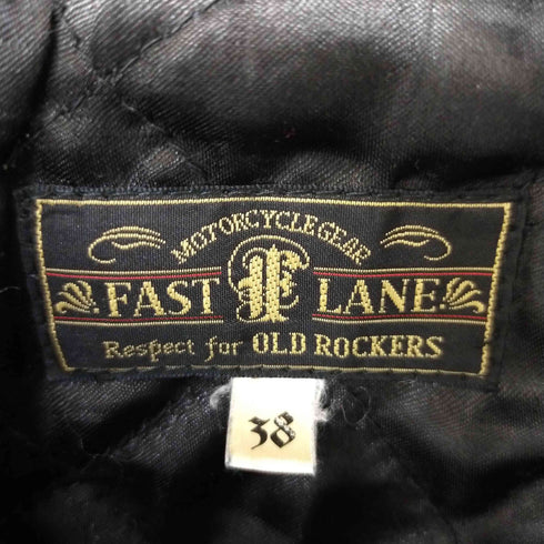 ファーストレーン FAST LANE カウレザーダブルライダースジャケット メンズ UK:38