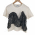 ナイフ NAIFE デザインクルーネックTシャツ レディース JPN:36