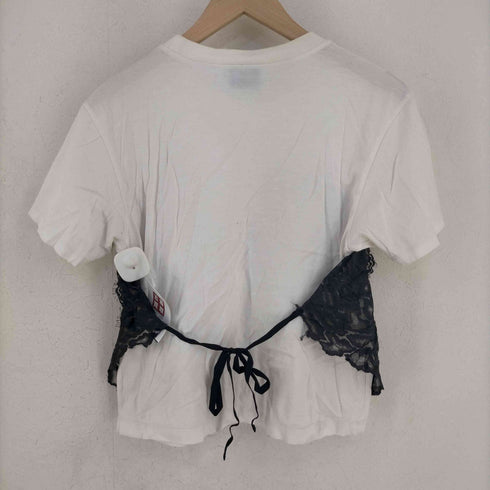ナイフ NAIFE デザインクルーネックTシャツ レディース JPN:36