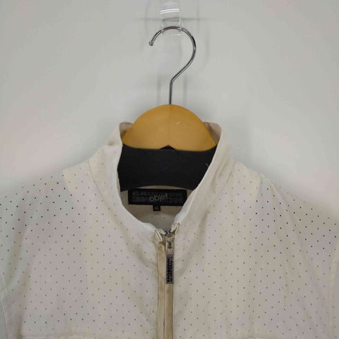 ゴルチエオムオブジェ GAULTIER HOMME objet パンチング加工 フルジップS/Sシャツ ハイネック メンズ JPN:46