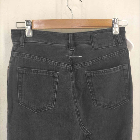 エムエムシックス メゾンマルジェラ MM6 Maison Margiela マルチウエア ブラックデニム ロングスリット スカート レディース EUR:38