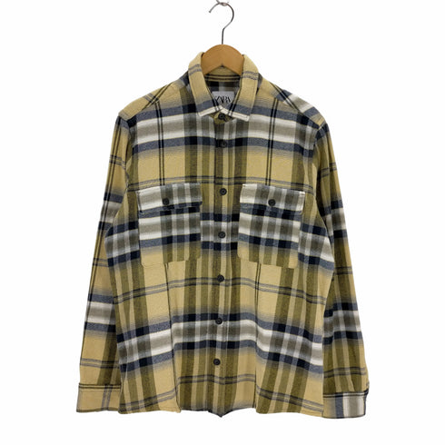 ザラ ZARA TEXTURED CHECK SHIRT メンズ JPN:M