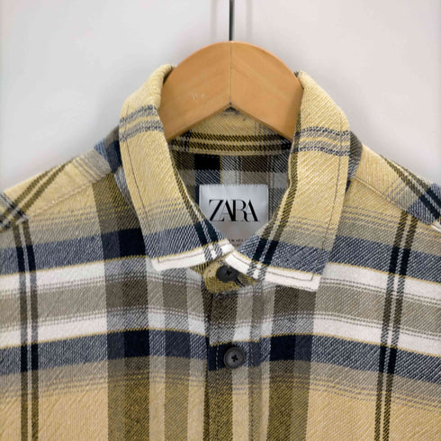 ザラ ZARA TEXTURED CHECK SHIRT メンズ JPN:M