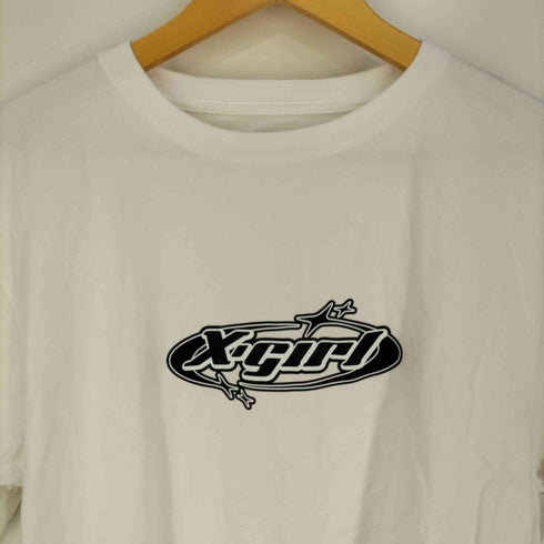 エックスガール X-girl STAR OVAL LOGO S/S TEE スターオバールロゴショートスリーブTシャツ レディース JPN:L