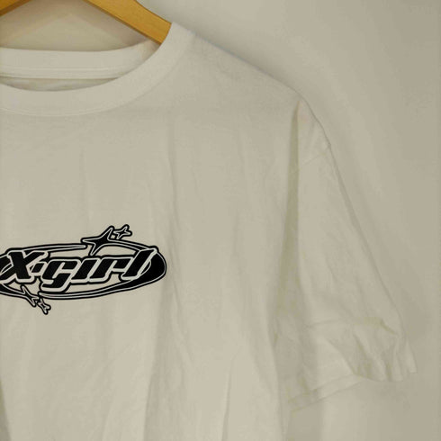 エックスガール X-girl STAR OVAL LOGO S/S TEE スターオバールロゴショートスリーブTシャツ レディース JPN:L