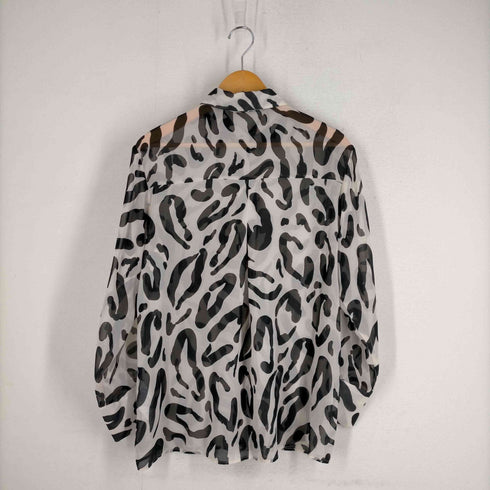 ザラ ZARA シースルー総柄シャツ レディース JPN:S