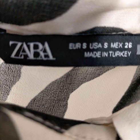 ザラ ZARA シースルー総柄シャツ レディース JPN:S