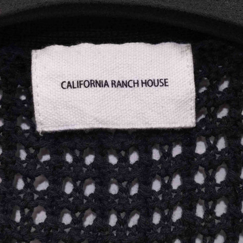 カリフォルニアランチハウス CALIFORNIA RANCH HOUSE 22SS クロシェカーディガン メッシュカーディガン ローゲージ メンズ JPN:M
