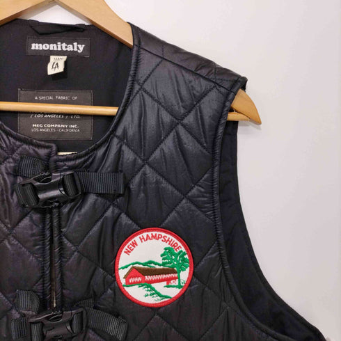 モニタリー MONITALY USA製 ワッペン付きキルティングベスト quilting vest vancloth&sons メンズ