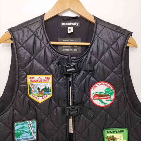 モニタリー MONITALY USA製 ワッペン付きキルティングベスト quilting vest vancloth&sons メンズ