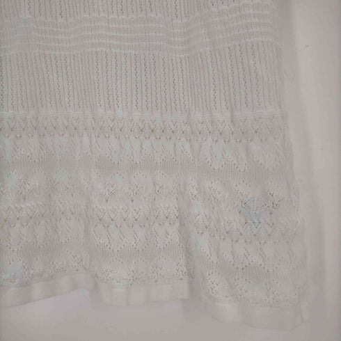 ローラアシュレイ LAURA ASHLEY カットワーク ノースリーブカーディガン レディース JPN:L