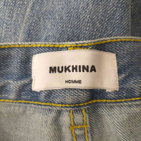 MUKHINA HOMME ジッパーフライ ダメージブーツカットデニム メンズ JPN:M