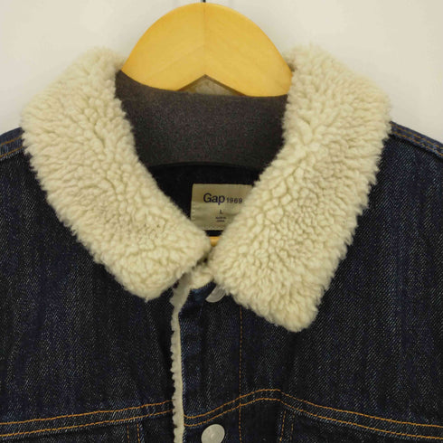 ギャップ Gap ICON DENIM JKT シェルパライニング アイコン ボアデニムジャケット メンズ import:L