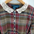 ラルフローレン RALPH LAUREN 90s フリル タータンチェックシャツ レディース 8