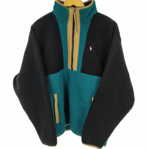 ポロラルフローレン POLO RALPH LAUREN ハーフジップフリースジャケット スモールポニー刺繍 メンズ import:L