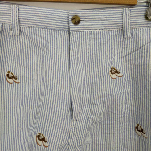ポロラルフローレン POLO RALPH LAUREN ストライプショーツ 靴刺繍 メンズ 40