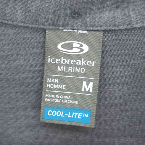 アイスブレーカー ICEBREAKER MERINO ウール レギュラーカラー S/S ポロシャツ メンズ import:M