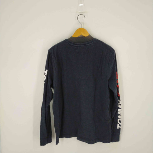 トミージーンズ tommy jeans 刺繍プリントロンT 袖プリント メンズ import:XL