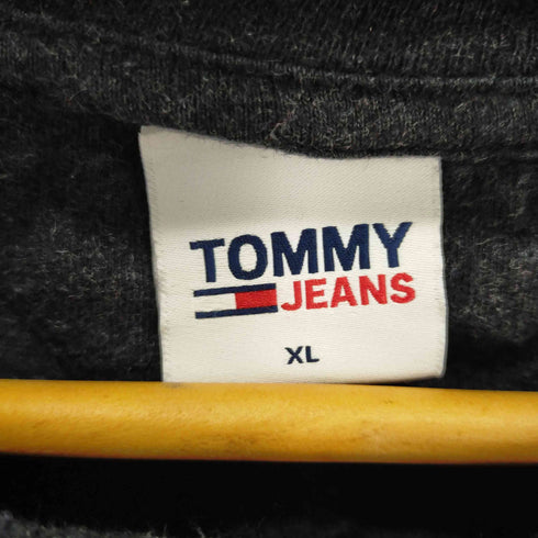 トミージーンズ tommy jeans 刺繍プリントロンT 袖プリント メンズ import:XL