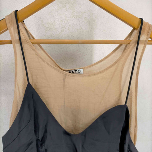 アールト AALTO 18SS TWO LAYERS TOP レーヨン/シルク レイヤードキャミ レディース FR:36
