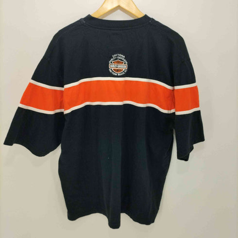ハーレーダヴィットソン HARLEY DAVIDSON 00s biker design ヘンリーネックオーバーサイズtシャツ メンズ 2x