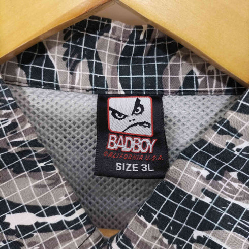 バッドボーイ BADBOY オーバーサイズ半袖シャツ タイガーカモ 裏地メッシュ メンズ 3L