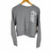 アールト AALTO 18W HEAVY JERSEY PULLOVER WITH TUNNEL フロントプリント サイドスリット クロップドトレーナー レディース FR:36
