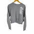 アールト AALTO 18W HEAVY JERSEY PULLOVER WITH TUNNEL フロントプリント サイドスリット クロップドトレーナー レディース FR:36