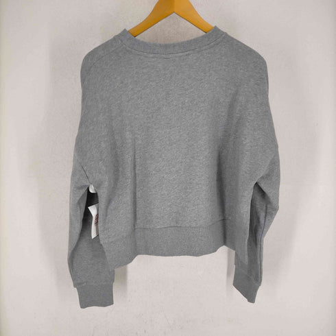 アールト AALTO 18W HEAVY JERSEY PULLOVER WITH TUNNEL フロントプリント サイドスリット クロップドトレーナー レディース FR:36